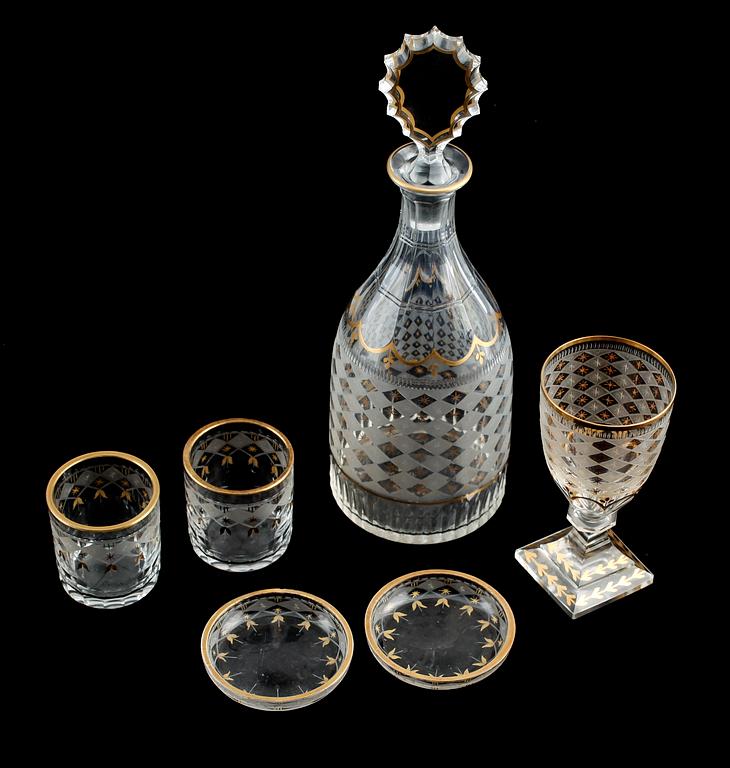 SERVISGLAS, 6 delar, "Odelberg", Kosta.