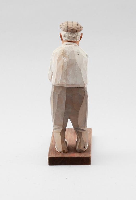 FIGUR, skuret trä, Carl-Olof Trygg, 1955.