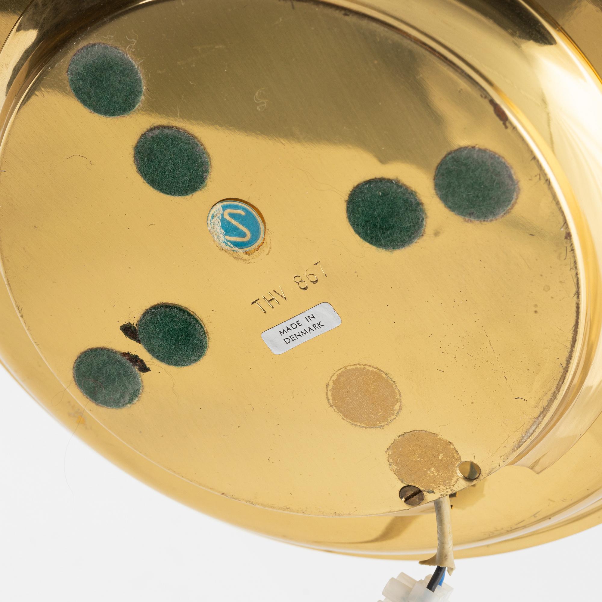 A brass Bouillotte table lamp mid 20th century.