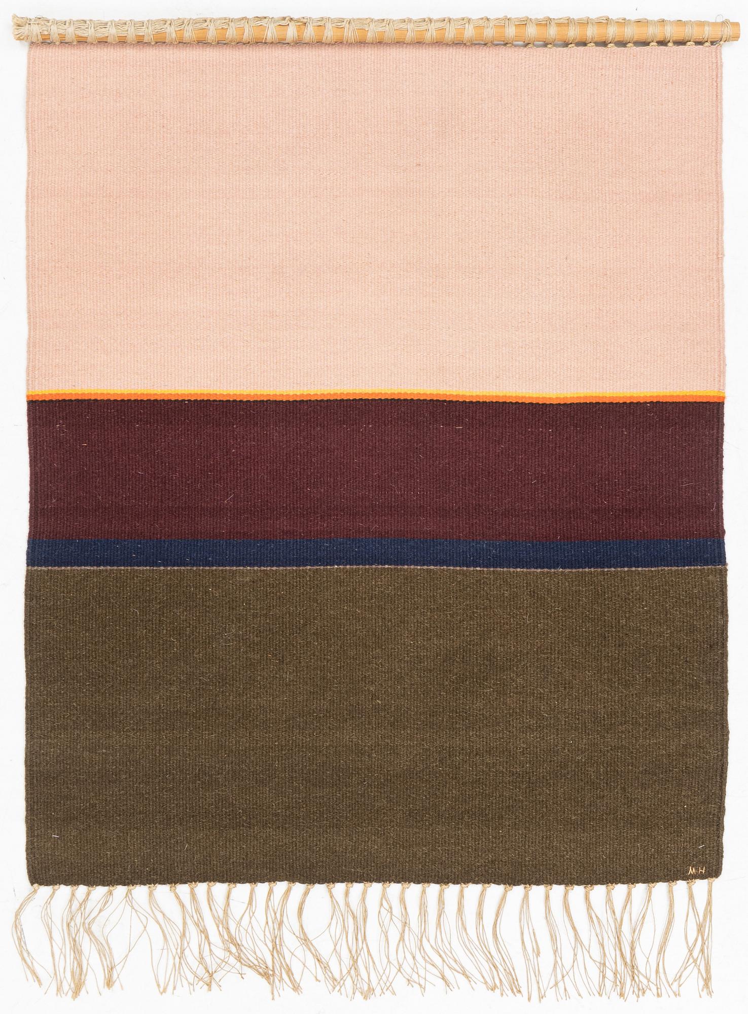 Maria Hillfon, woven monogram signed .