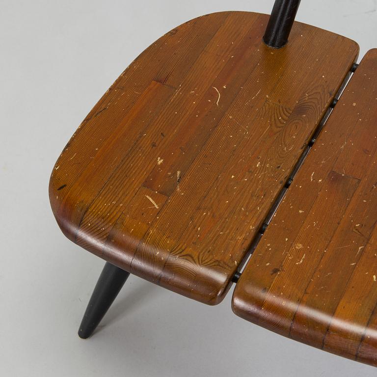 Ilmari Tapiovaara, fåtöljer, ett par, "Pirkka lounge chair", Laukaan Puu 1960-tal.