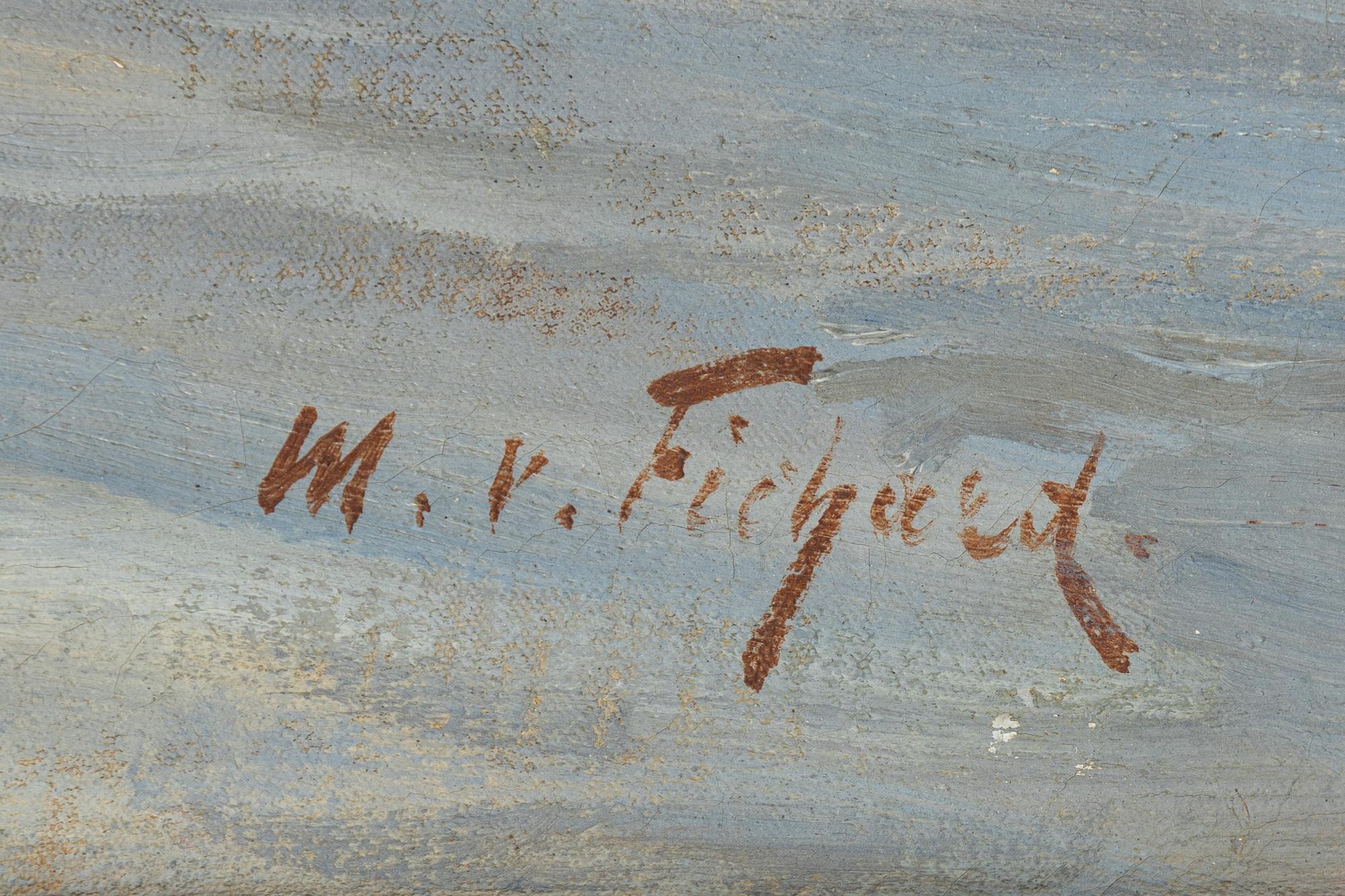 Maximilian von Fichard, olja på duk, signerad.