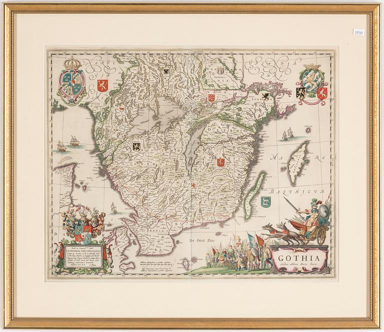 JOHANNES/JEAN BLAEU, Map, 17/18Th Century.