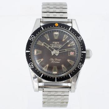 TECHNOS, Sky Diver, wrist watch, 37,5 mm.