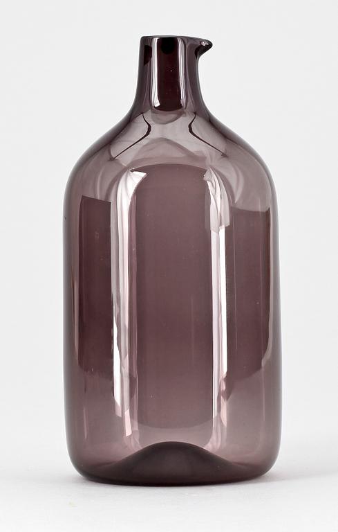 FLASKA, glas, Timo Sarpaneva Iittala. Sign o dat -56.
