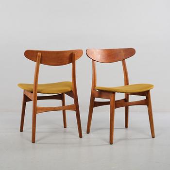 STOLAR, 4 st, "CH-30", Hans J Wegner, Danmark, 1900-talets andra hälft.