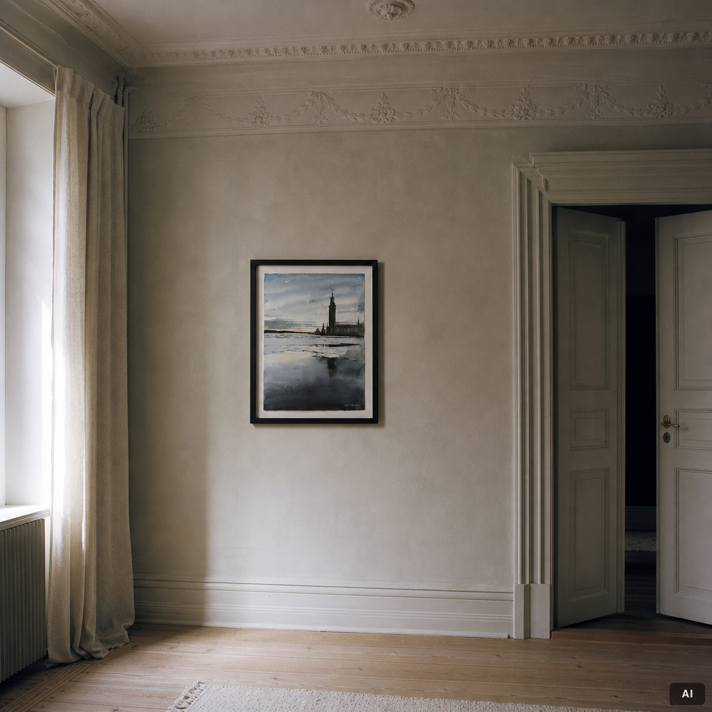 Peter Eugén, Twilight at the Stockholm City Hall.