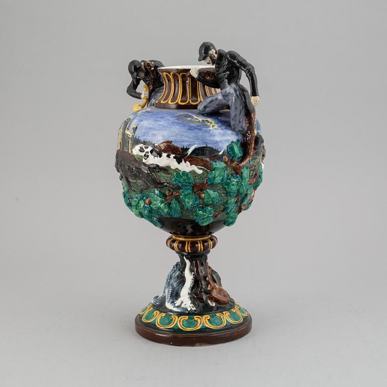 A Gustafsberg ceramic vase, late 19th Century.