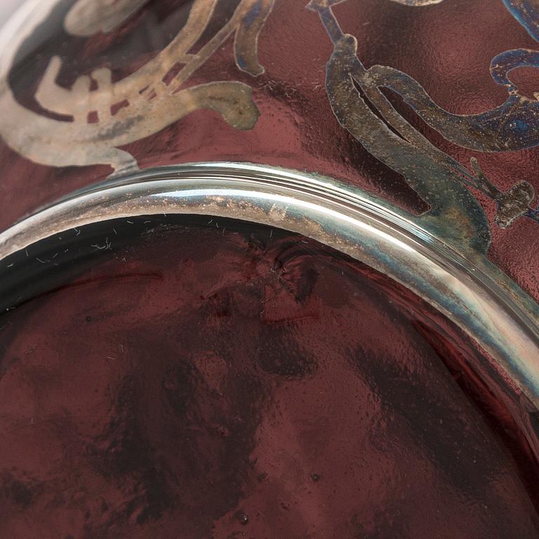 Two similar glass sets, Middle European 1950s.