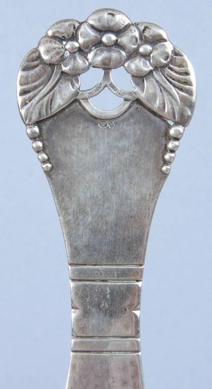 BREVKNIV, silver, imporstämplar, jugend, 1900-talets början.