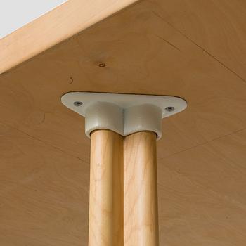 Alvar Aalto, ruokapöytä / neuvottelupöytä, malli 86, Artek, 1900-luvun loppu.