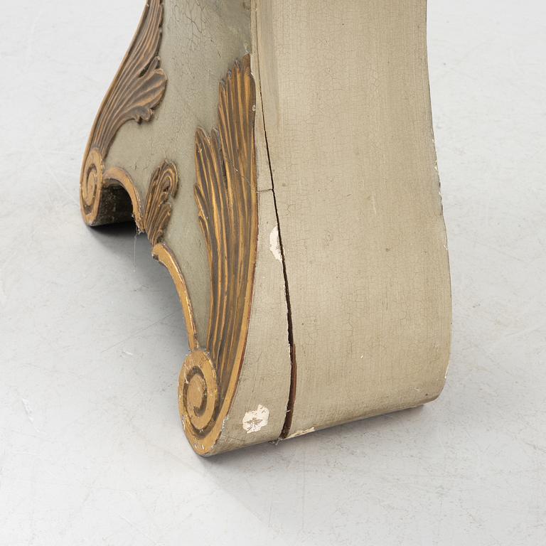 A rococo long case clock, Sweden, second half of the 18th century.