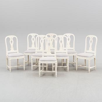 A set of eight chairs from IKEA, "Hallunda", 20th century.