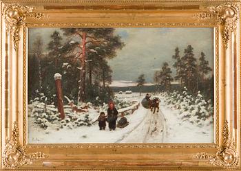 Fredrik Ahlstedt, Familj i Vinterlandskap.