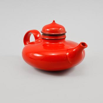 TEKANNA, porslin, "Pop", Inger Persson, Rörstrand, 1900-talets andra hälft.