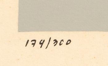 Piet Mondrian, serigraph numbered 174/300.