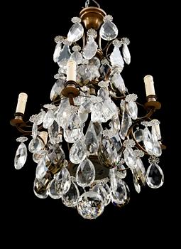 LJUSKRONA, barockstil, 1900-talets andra hälft. Höjd 84 cm.