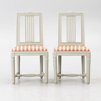 Chairs, a pair, Gustavian, Lindome, circa 1800.