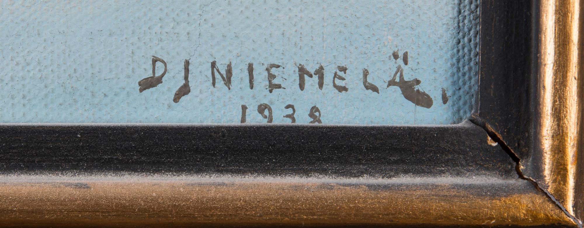 DAVID JOHANNES NIEMELÄ, öljy kankaalle, signeerattu ja päivätty 1938.