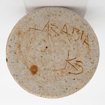 Kyllikki Salmenhaara, a stoneware creamer signed KS Arabia.