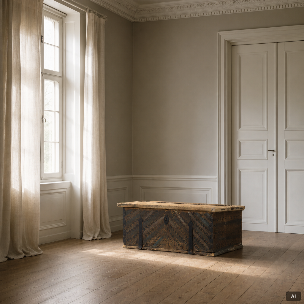 A chest, dated 1852.