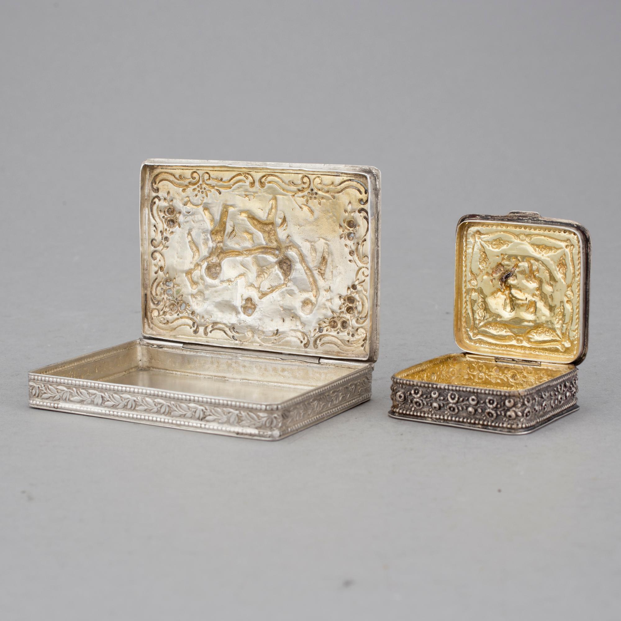 DOSOR, 2 st, silver, Tyskland, 1900-talets första hälft. Vikt 161,5 g.