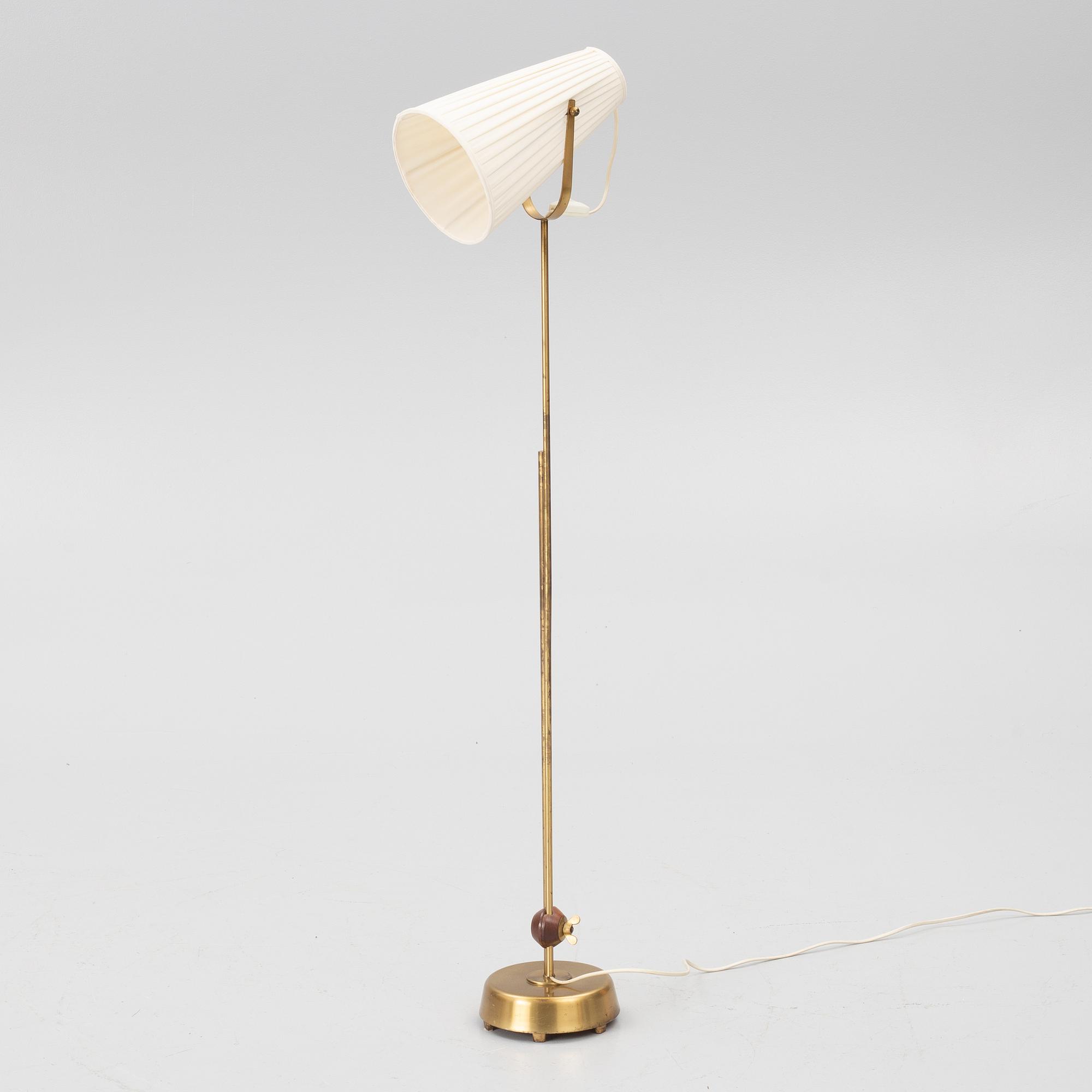 Hans Bergström, a model 543 floor lamp, ateljé Lyktan, Åhus, 1950's.