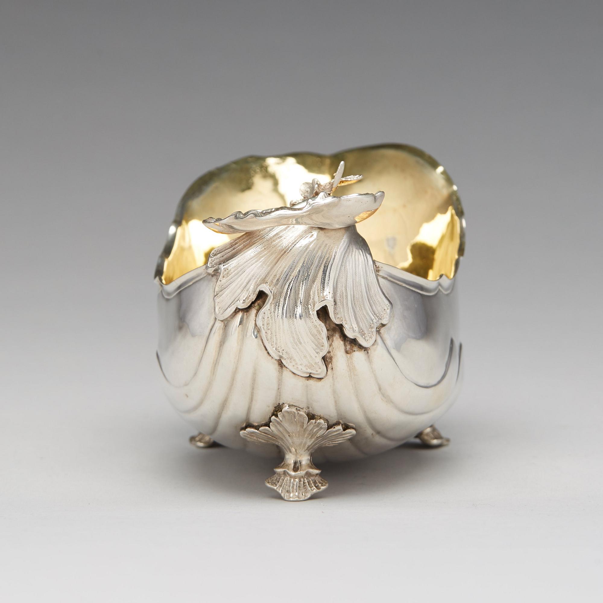 Niclas Warneck, såsnäcka, silver, Karlstad 1765. Rokoko.