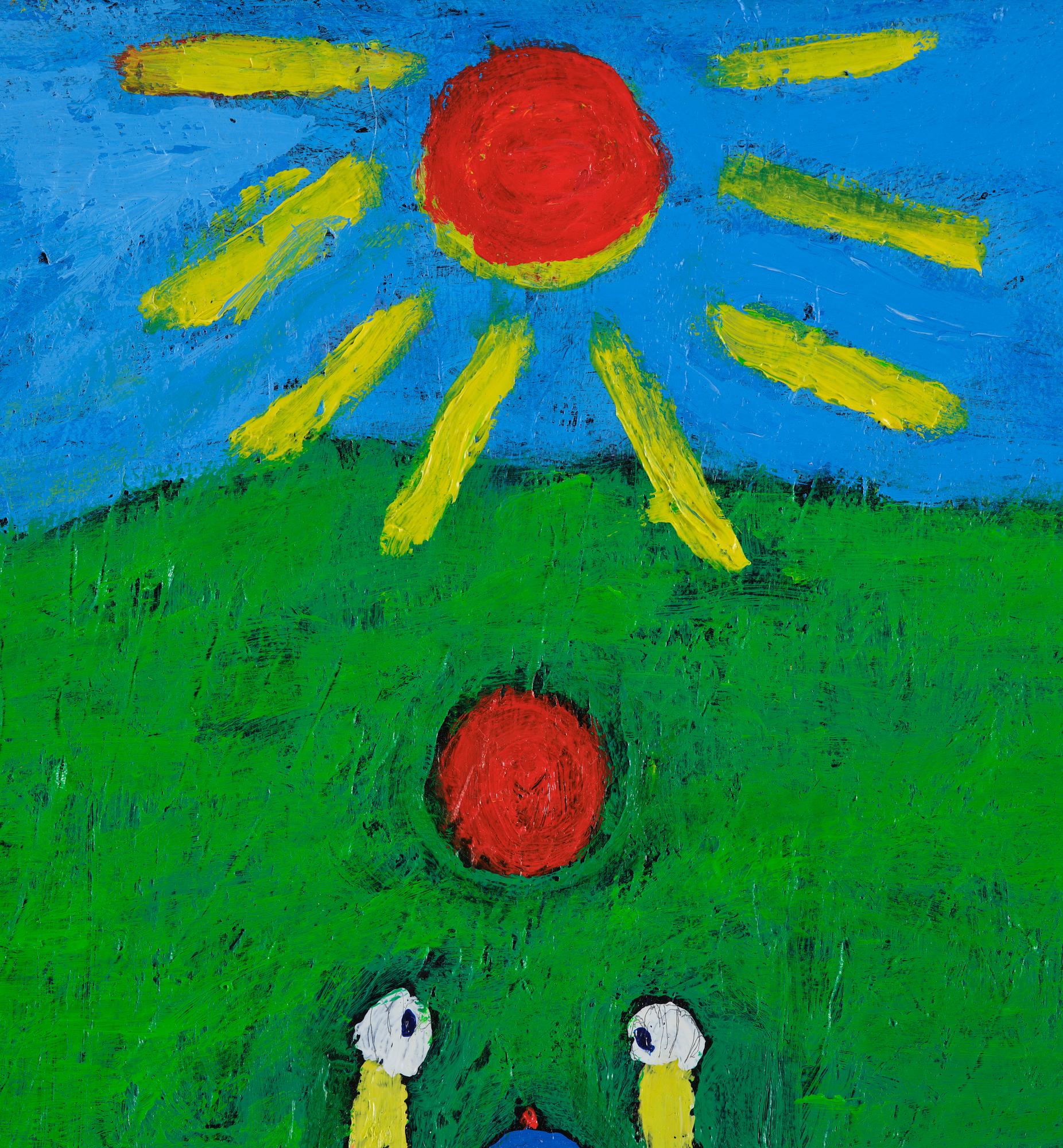 Roger Risberg, "Pojke med boll" samt Utan titel.