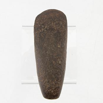 Three Scandinavian Neolithic stone axes, trindyxor, Neolithic.