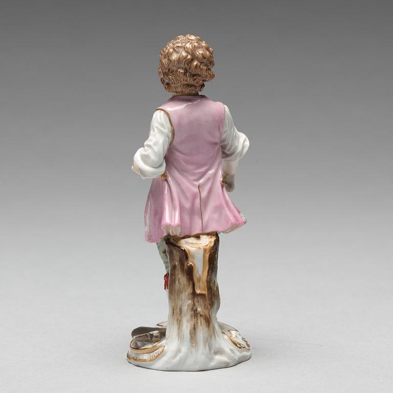 FIGURIN, porslin. Meissen, 1890-tal.