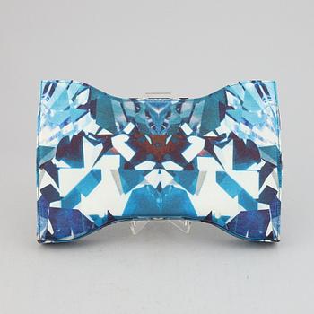 Alexander McQueen, a fabric clutch.
