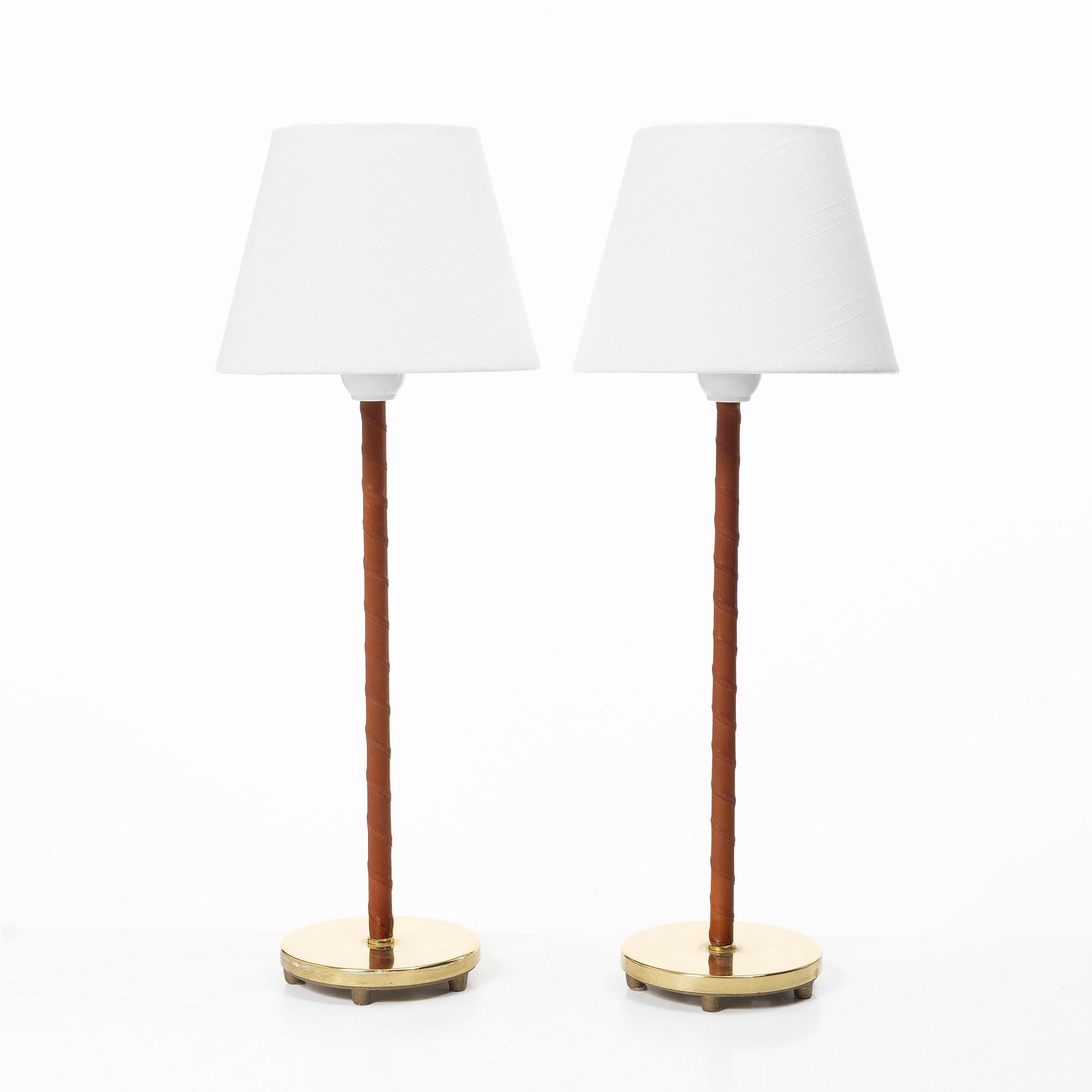 A pair of table lamps, Falkenbergs Belysning, second half of the 20th century.