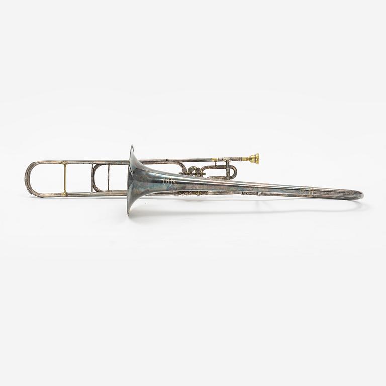 A Valve trombone, Ahlberg & Ohlsson, Stockholm, early 20th Century.