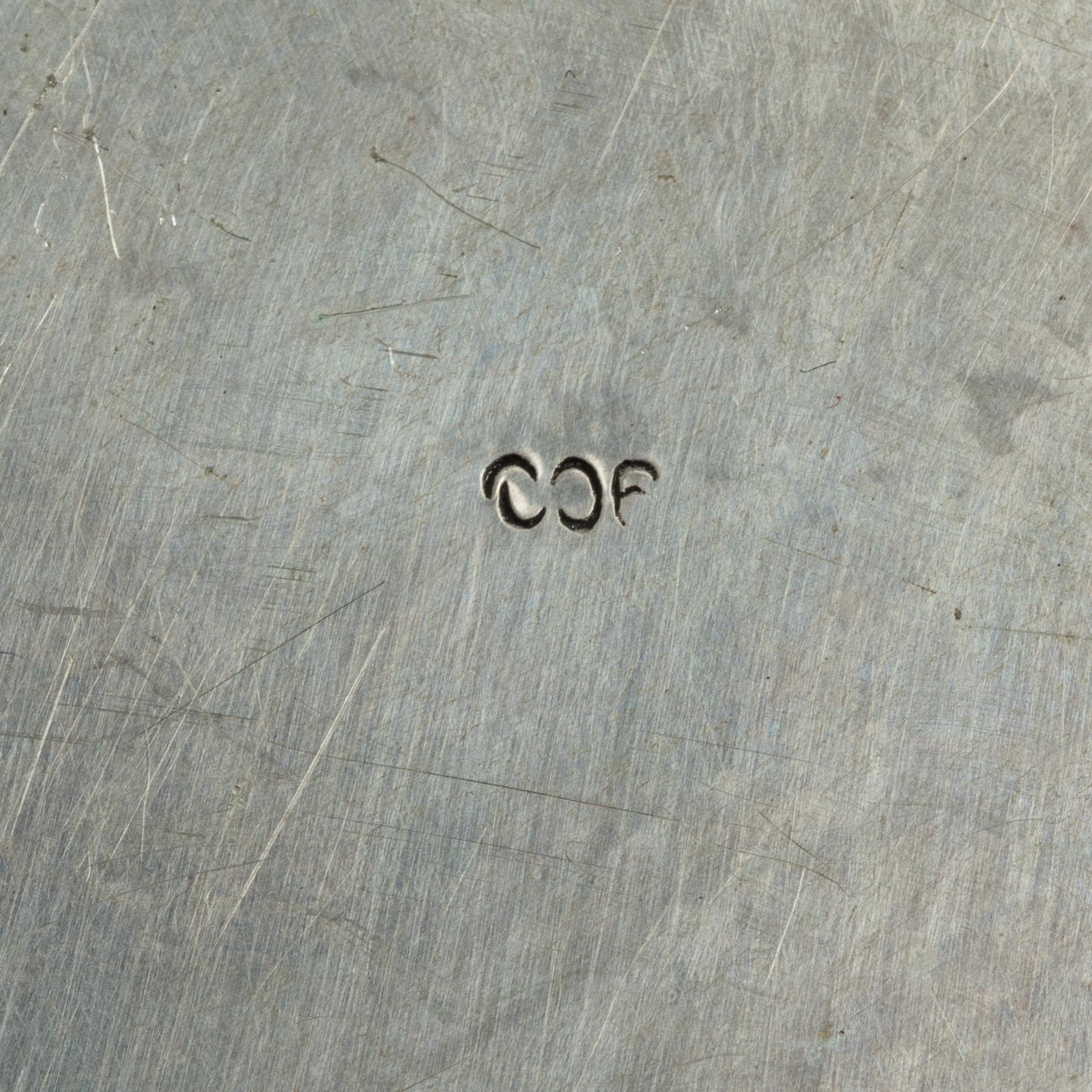 Eight coasters, silver 900, 20th century.