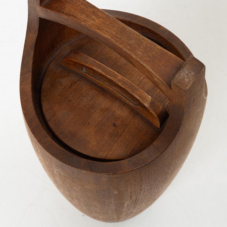 Jens Quistgaard, a 'Congo' teak ice bucket, Denmark, 1960's.