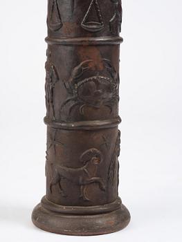 Johannes Dahl, piedestal, "Solvisare", Näfveqvarns bruk, Swedish Grace.
