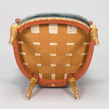 Bergère, Edward VII's inventory stamp (reign 1901-1910), England.