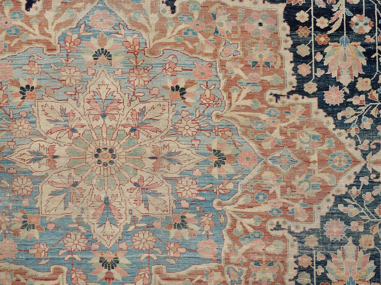 SEMI-ANTIQUE KASHAN SO CALLED MOTACHEM. 291 x 228,5 cm.