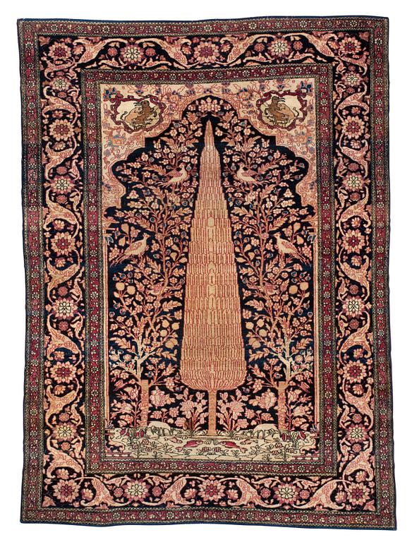 SEMI-ANTIQUE ESFAHAN. 200 x 138,5 cm.