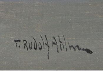 AHLM, TAGE, olja på duk, sign.