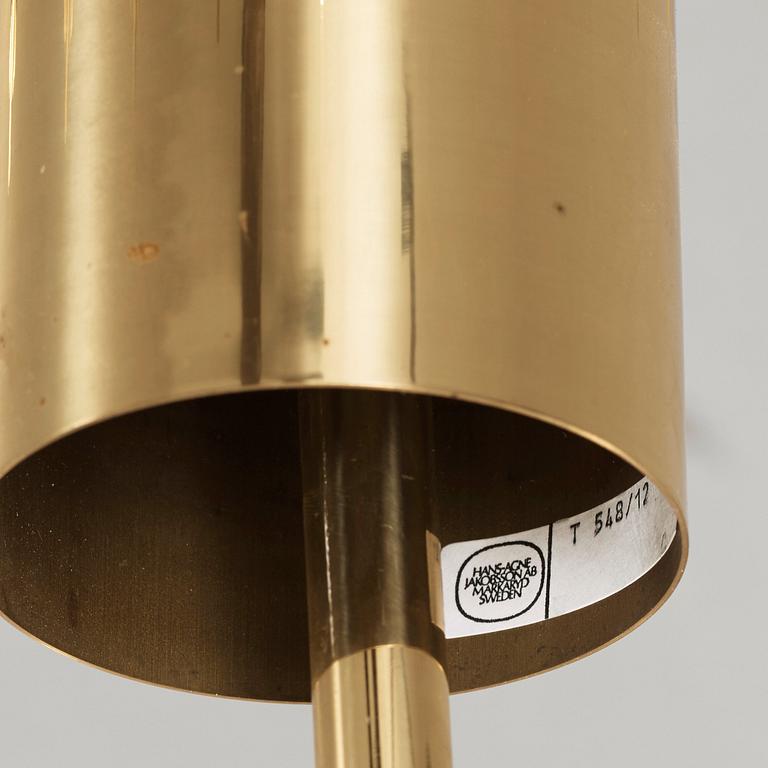 Hans-Agne Jakobsson, a brass twelve-light ceiling lamp, Markaryd, Sweden 1960's-70's, model T548/12.