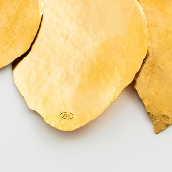 Tapio Wirkkala, collier "Koivunlehvä", 18K guld.