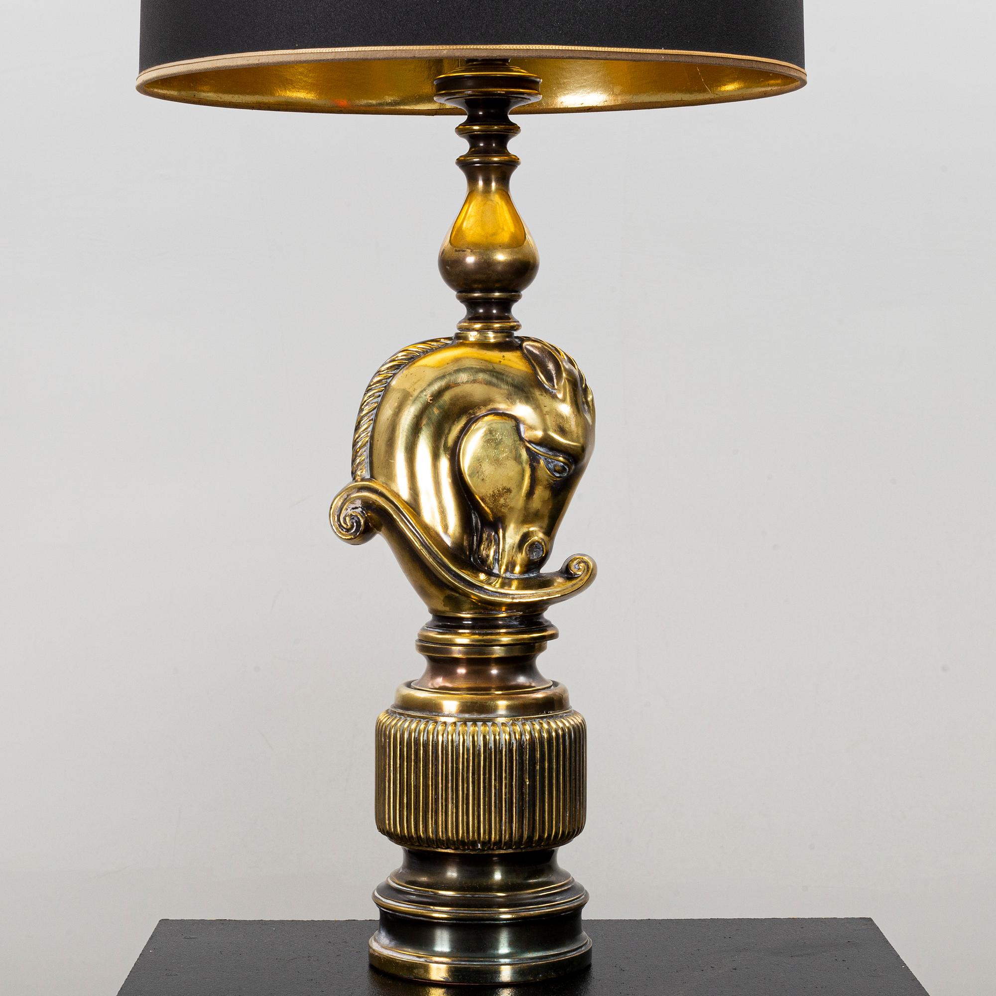 A PAIR OF TABLE LAMPS. DeKnudt, Belgium.