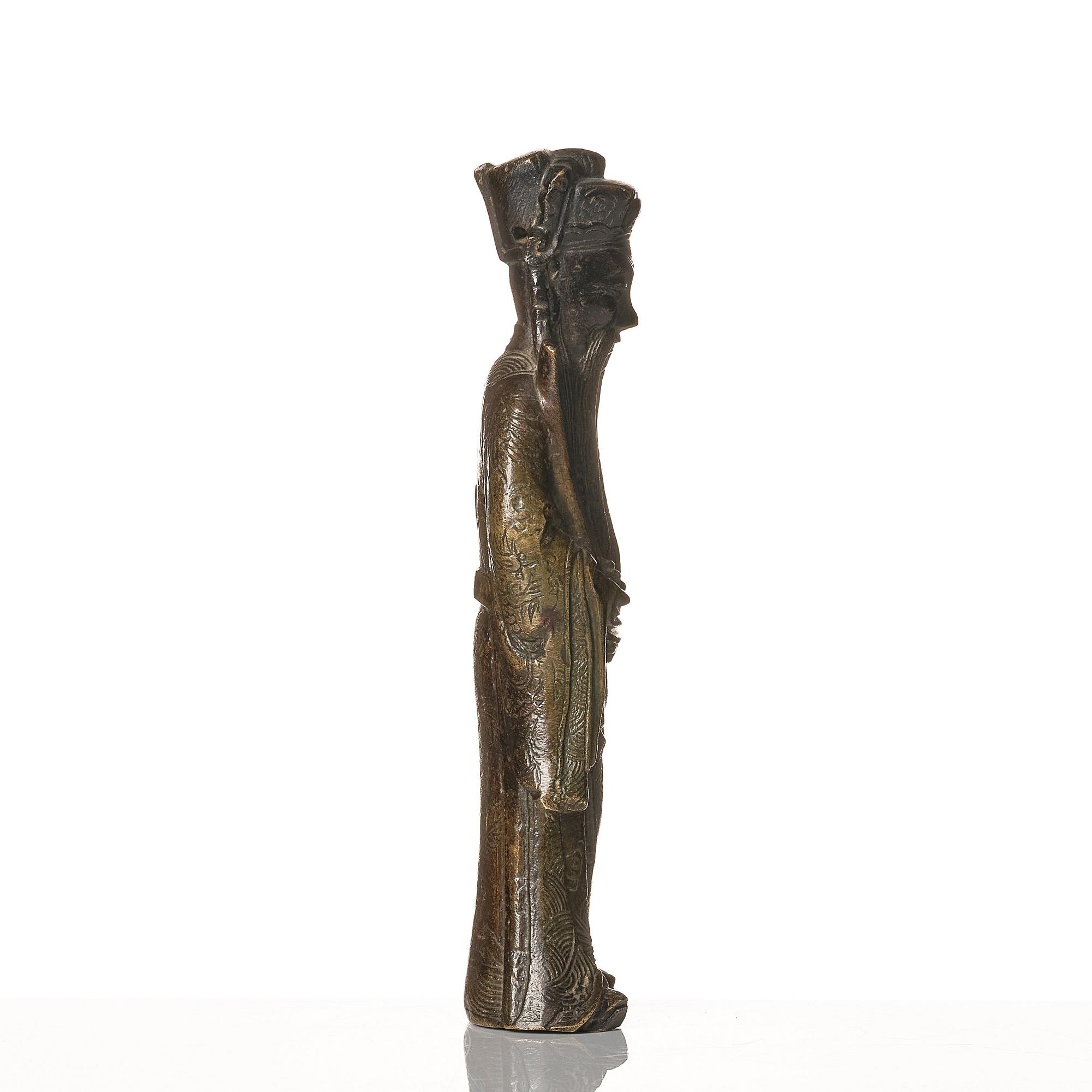 Skulptur, brons. Qingdynastin, 17/1800-tal.
