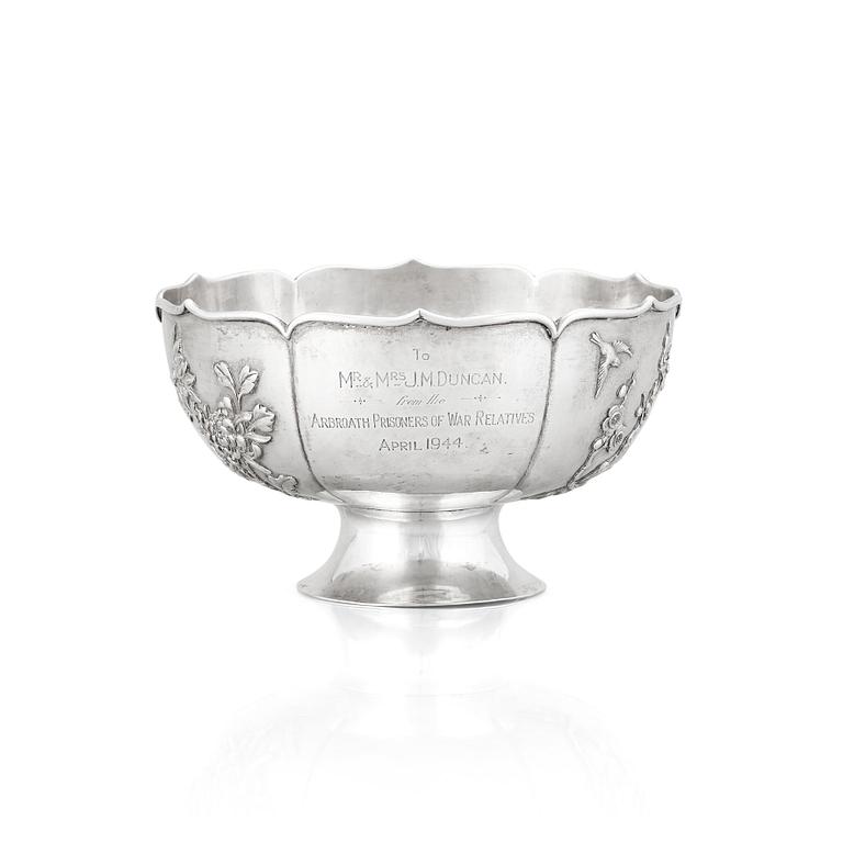 A Chinese silver bowl, early 20th Century.