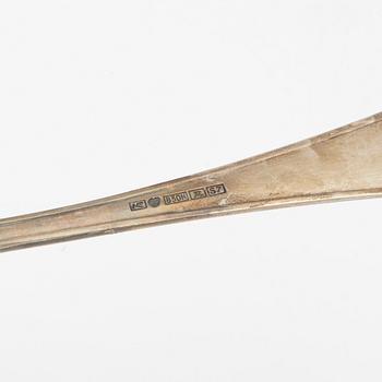 Bestick 18 dlr "Suomi" silver Auran Kultasepät, Åbo Finland 1920.