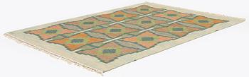 Judith Johansson, a carpet, 'Pors' flat weave, c. 265 x 192 cm, signed JJ.