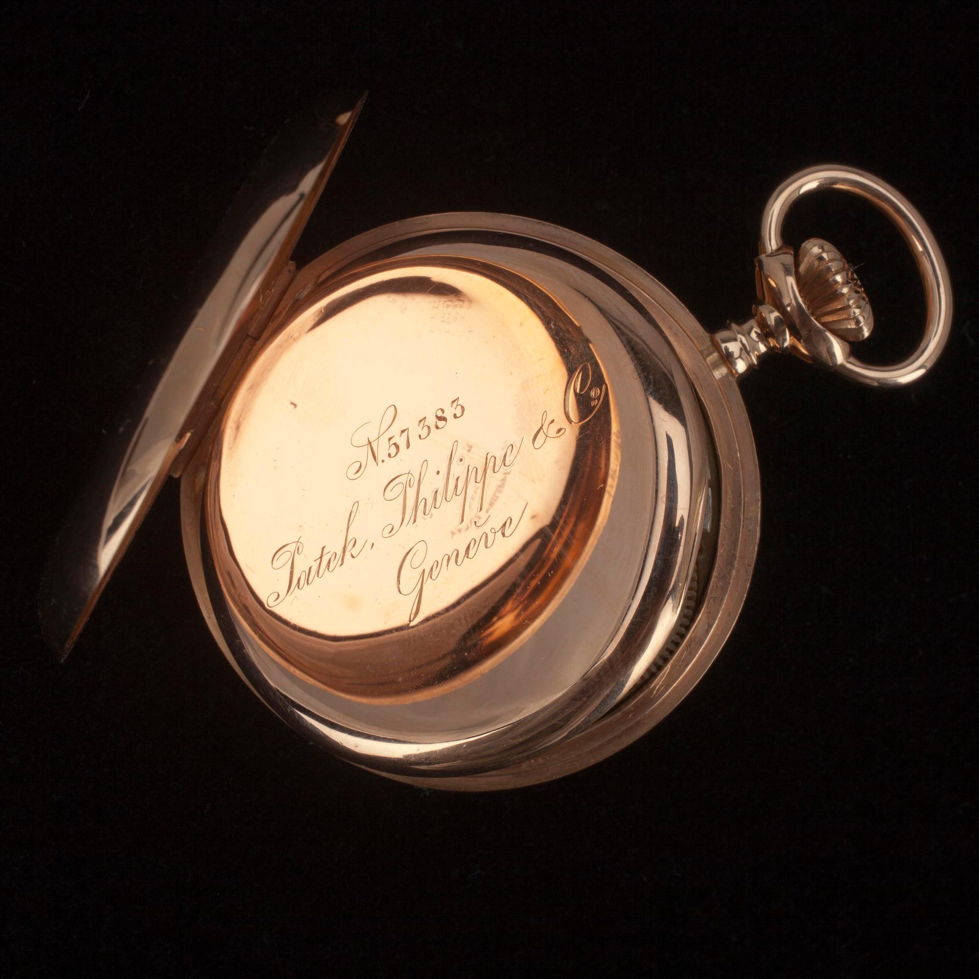 TASKUKELLO, kultaa 18K, Patek Philippe kaksoiskuorella, 1879.