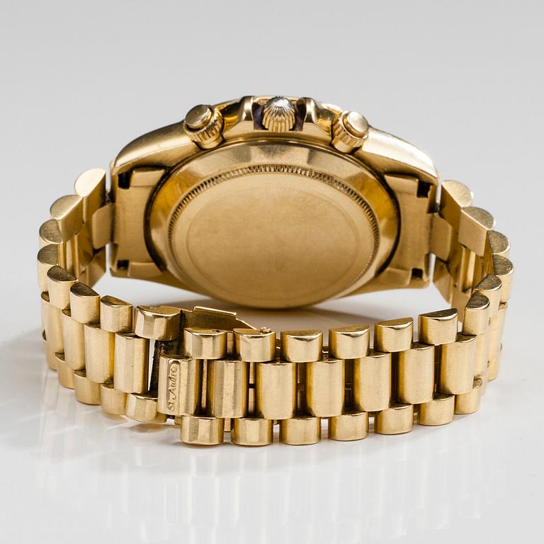 ARMBANDSUR, herr. St, André Graal. 18K guld. Vikt tot. 155,7 g.